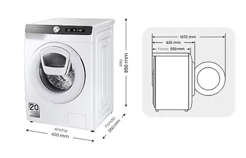 Lavadora Samsung Addwash serie 55