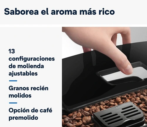 Funciones de la cafetera superautomatica delongui
