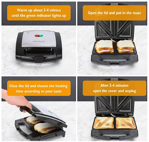 Sandwichera Aigostar Lamo